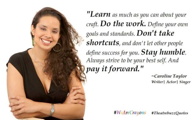 Caroline Taylor quote meme. Courtesy the Trinidad & Tobago Performing Arts Network