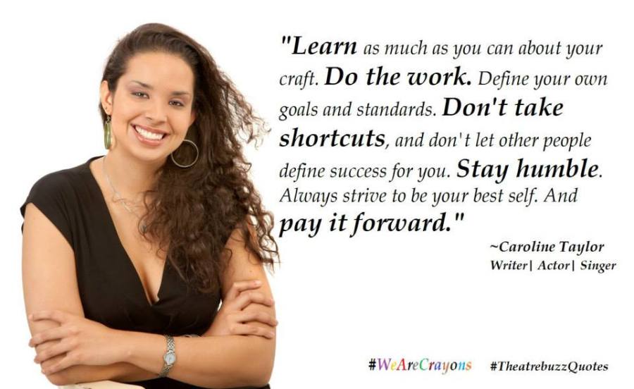 Caroline Taylor quote meme. Courtesy the Trinidad & Tobago Performing Arts Network