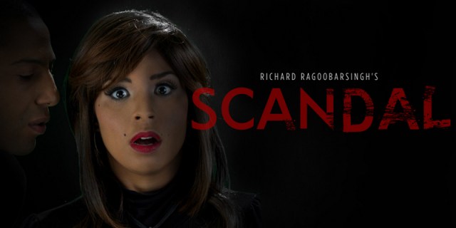 Caroline Taylor in Scandal the play