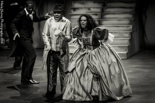 Caroline Taylor and David Stephens as the Thénardiers. Les Misérables, Trinidad 2014